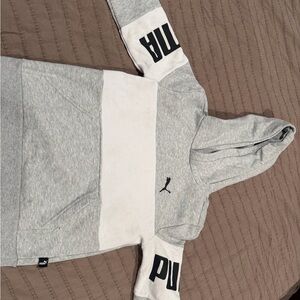 Puma Light Gray Hoodie